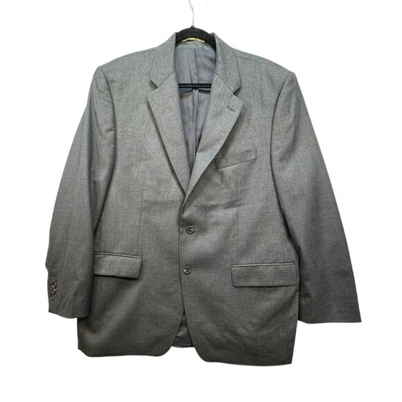 Lauren Ralph Lauren Mens Wool Suit Jacket Blazer Size 44R Grey Classic - Picture 1 of 14